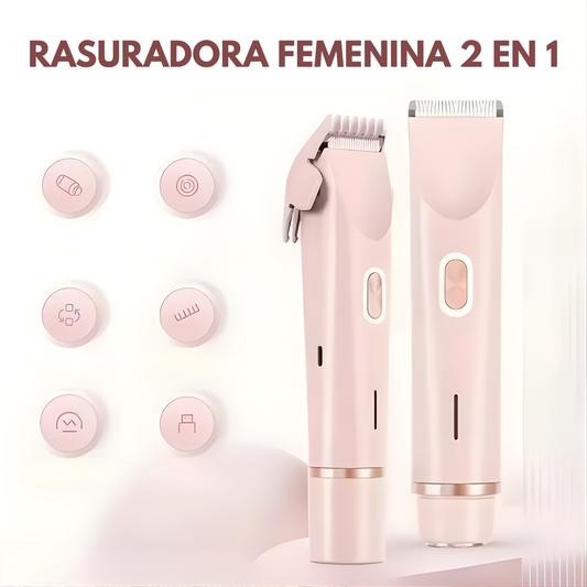 RASURADORA FEMENINA 2 EN 1 – Depilación suave, precisión y cuidado para tu piel