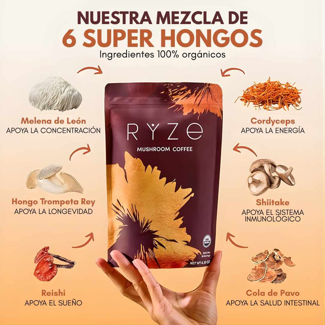CAFE RYZE – Energía limpia, enfoque mental y bienestar digestivo en cada taza