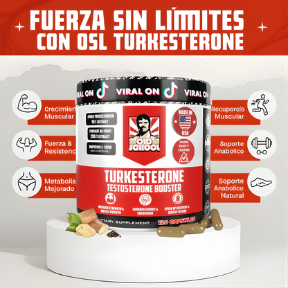 TUKESTERONE OLD SCHOOL – Potencia natural, rendimiento optimizado y apoyo muscular avanzado