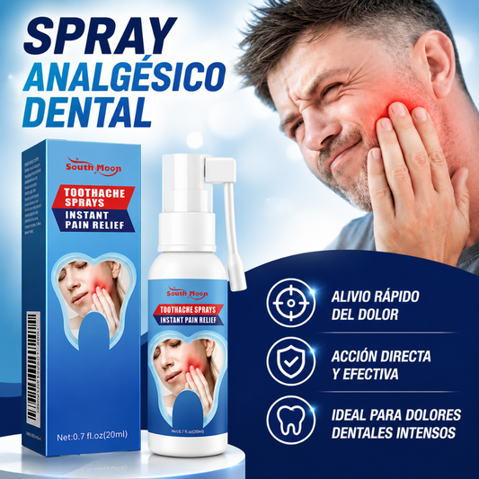 SPRAY ANALGÉSICO DENTAL ALIVIO DEL DOLOR DE MUELAS – Alivio oral localizado rápido