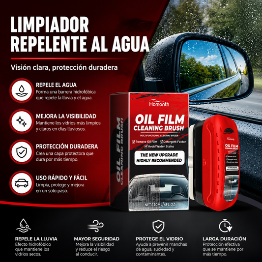 LIMPIADOR REPELENTE AL AGUA – Visión clara y segura