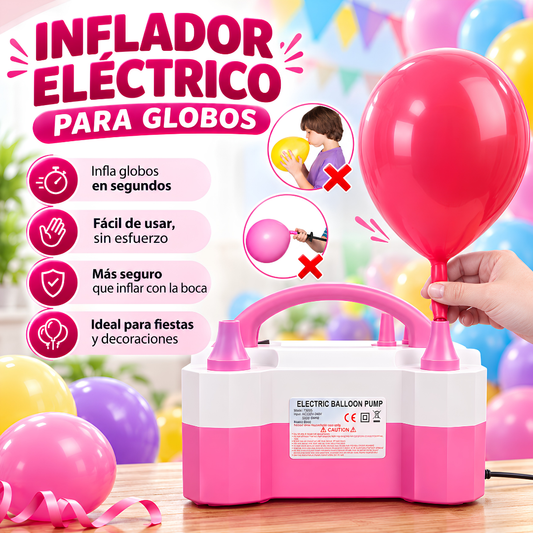INFLADOR ELÉCTRICO PARA GLOBOS – Decora más rápido