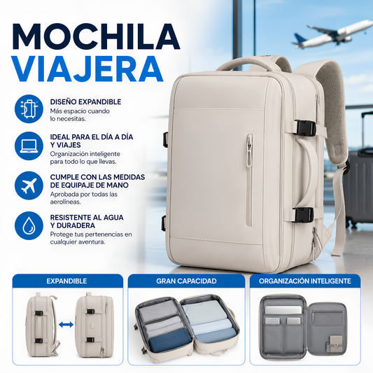 MOCHILA VIAJERA – Expansible para viaje