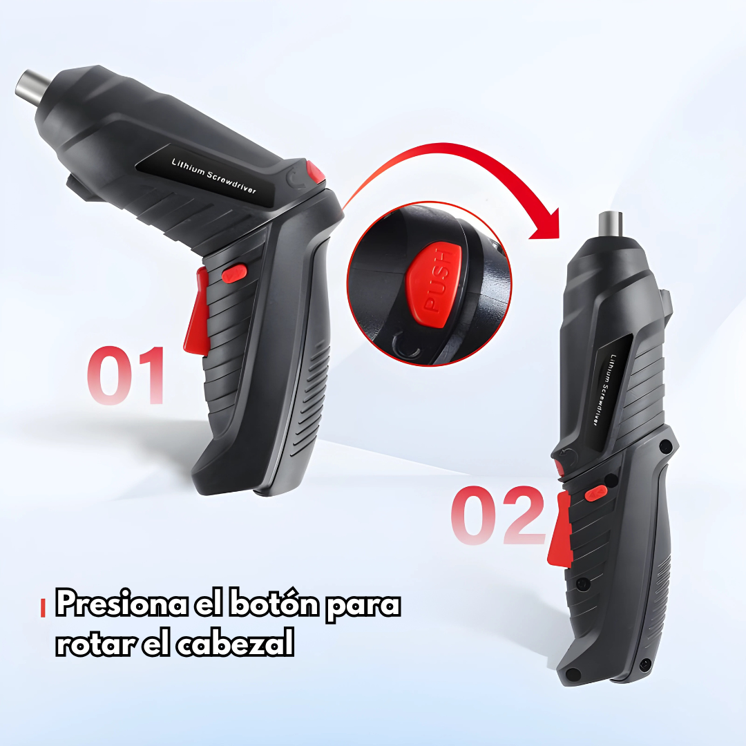 DESTORNILLADOR INALÁMBRICO 47 PZS – Potencia y precisión en tus manos