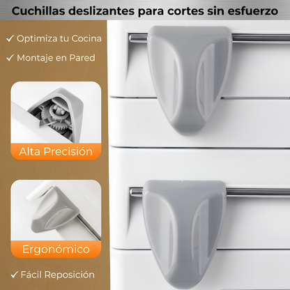 ORGANIZADOR DE COCINA FABRICADO EN PLÁSTICO RESISTENTE – Orden práctico 4 en 1