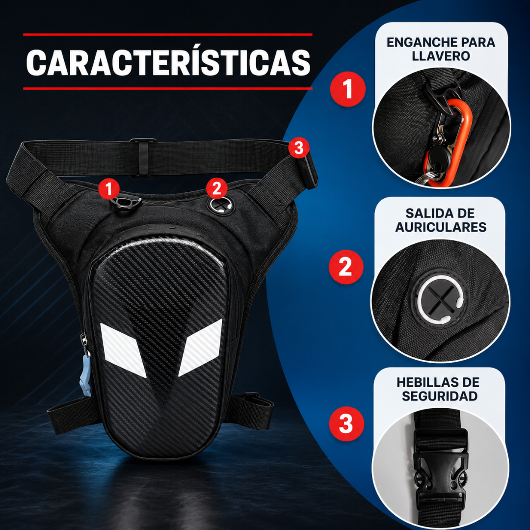 PIERNERAS FRENTE PASTA DURA CON OJOS BLANCOS — Diseño agresivo y espacio real para tu moto