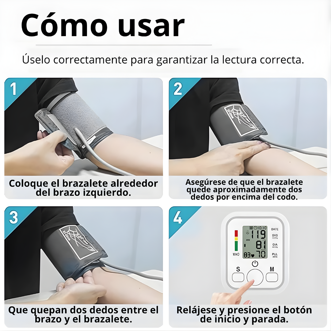 MEDIDOR DE PRESIÓN – Control preciso, monitoreo en casa y cuidado cardiovascular diario