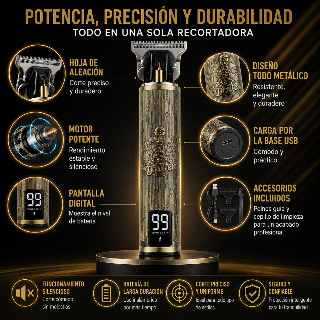 MÁQUINA AFEITADORA – Tu barbería en casa