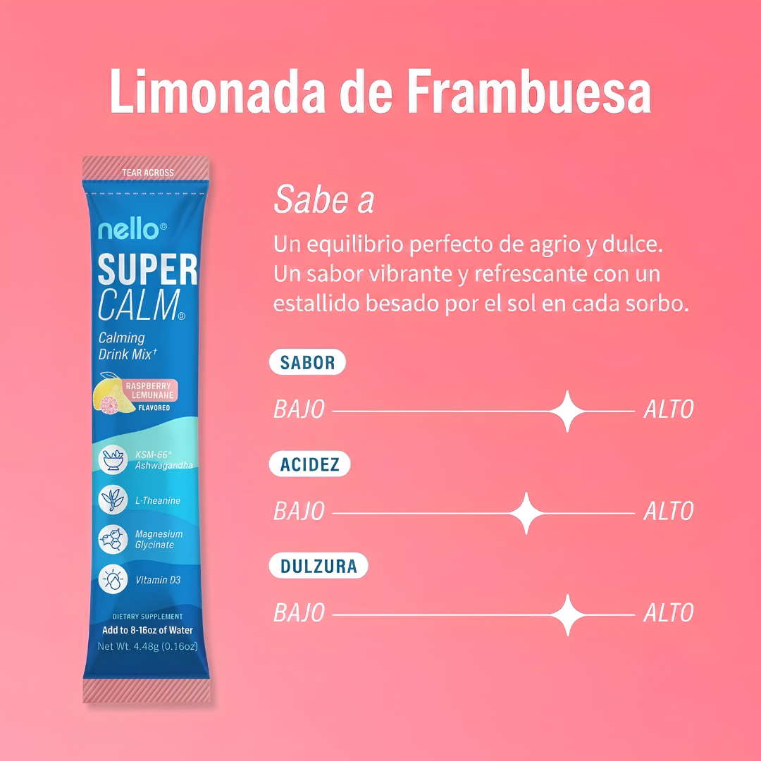 SUPER CALM NELO – Bebida en polvo con magnesio para relajarte y apoyar tu descanso diario