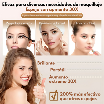 MINI ESPEJO DE MAQUILLAJE SURTIDO CON LUZ LED MAKEUP MIRROR – Precisión total, iluminación perfecta y retoques impecables en cualquier momento