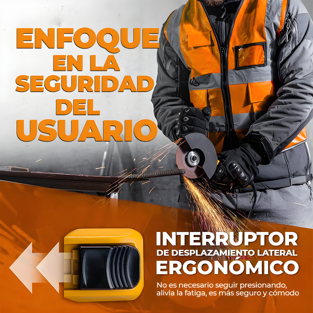 AMOLADORA / ESMERILADORA – Potencia profesional, cortes precisos y control total en cada trabajo