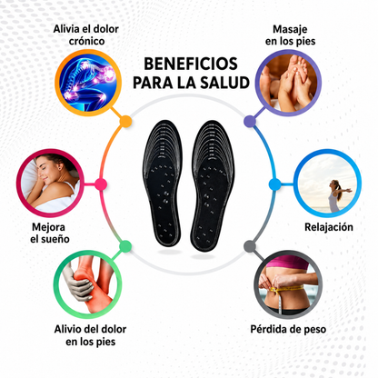 PLANTILLA CON ACUPUNTURA MAGNÉTICA — Cada paso, un masaje para tus pies