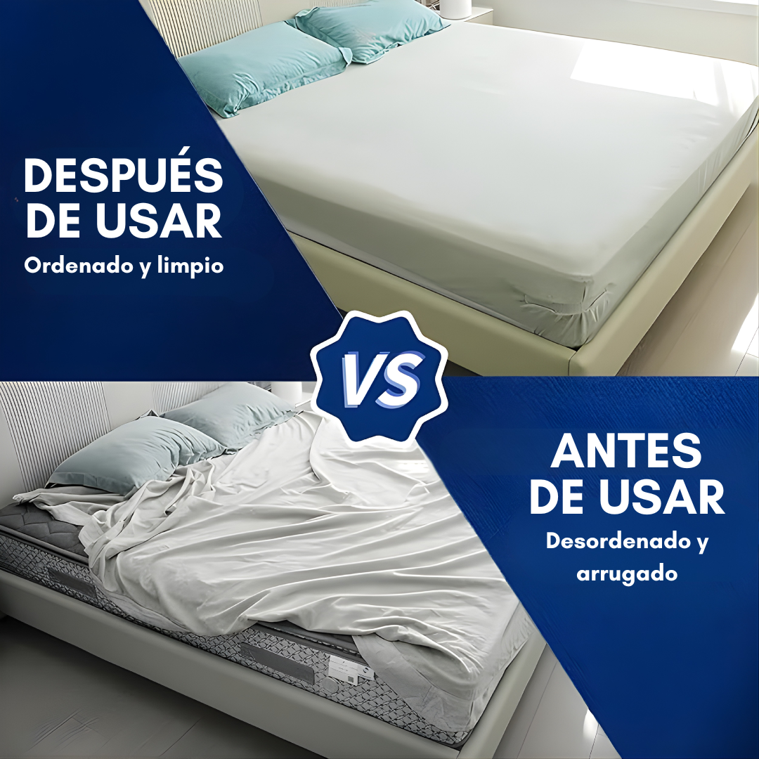 SET DE 4 SOSTENEDOR PLÁSTICO PARA ESQUINAS DE CAMAS – Sábanas firmes en segundos