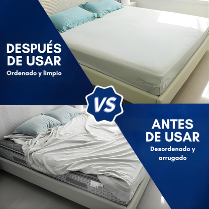 SET DE 4 SOSTENEDOR PLÁSTICO PARA ESQUINAS DE CAMAS – Sábanas firmes en segundos