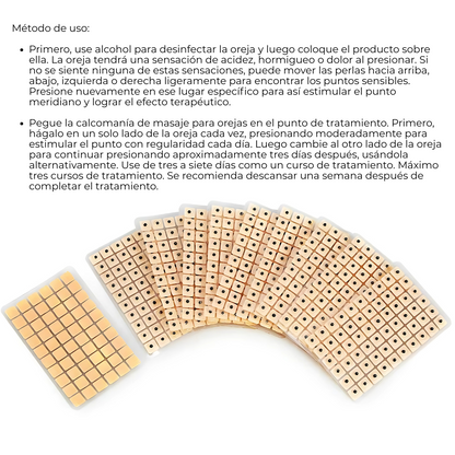 BALINES MAGNÉTICOS PARA ACUPUNTURA (240 PARCHES) – Alivio natural con estimulación auricular sin agujas