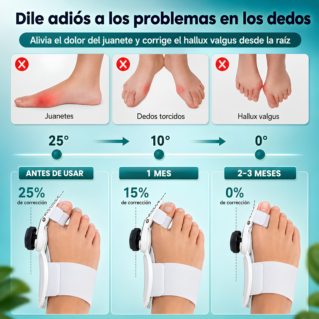 CORRECTOR DE JUANETE AJUSTABLE – Alivio y alineación diaria