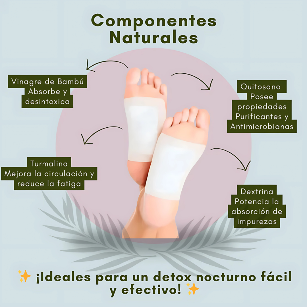 PARCHES DETOX KINOKI — Limpia tu cuerpo de forma natural mientras duermes