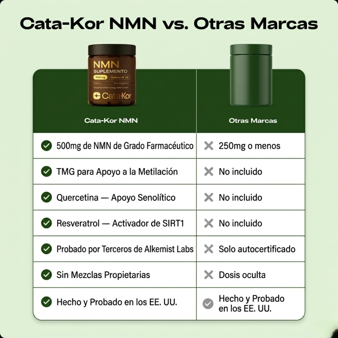 CATA-KOR NMN SUPPLEMENT — Reactiva tu energía celular y frena el envejecimiento desde adentro