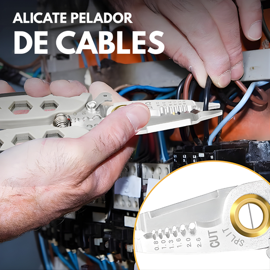 ALICATE PELADOR DE CABLES – Corte preciso, pelado seguro y trabajo eléctrico más eficiente