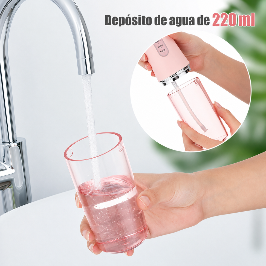 IRRIGADOR BUCAL — Llega donde el cepillo nunca llega y deja la boca con una limpieza que el hilo dental no da