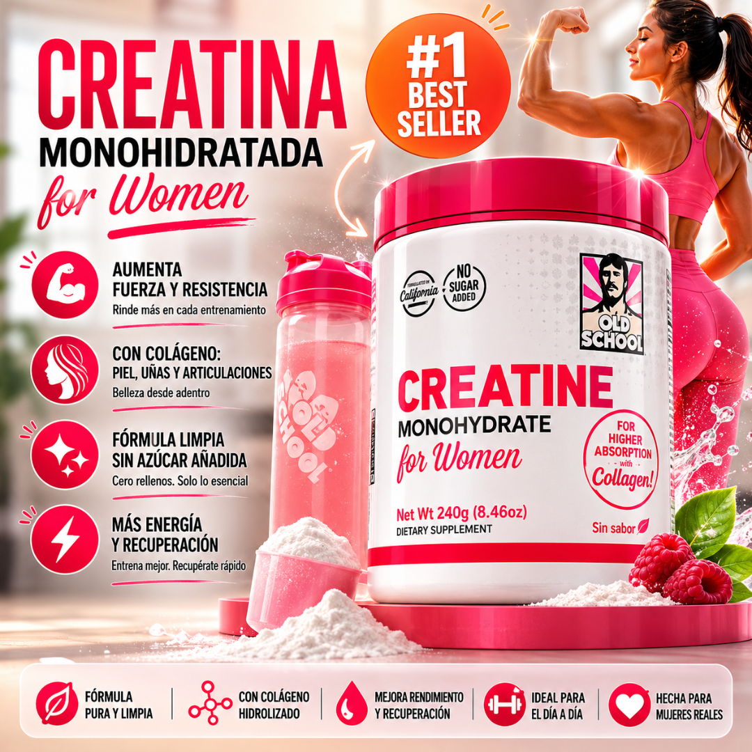 CREATINE FOR WOMEN – Energía y belleza en un solo suplemento