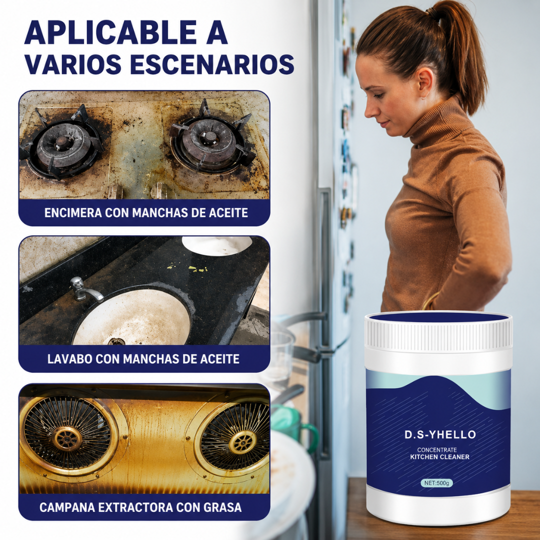 MOF CHEF 500G — Polvo que elimina la grasa sin esfuerzo