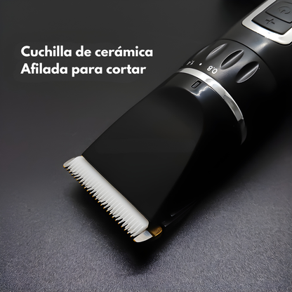 CORTADORA DE CABELLO PROFESIONAL RECARGABLE – Cortes precisos en casa o barbería, sin cables ni complicaciones