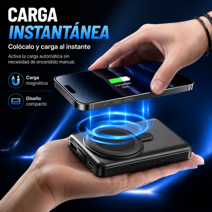 POWER BANK BATERÍA PORTÁTIL – 10.000 mAh, carga rápida 20W y cables integrados para llevar energía a todas partes