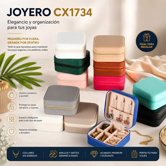JOYERO CX1734 – Organiza tus accesorios y viaja con más comodidad