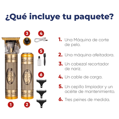 MÁQUINA PROFESIONAL 3 EN 1 DE BARBERÍA – Corte preciso, estilo definido y cuidado completo en casa