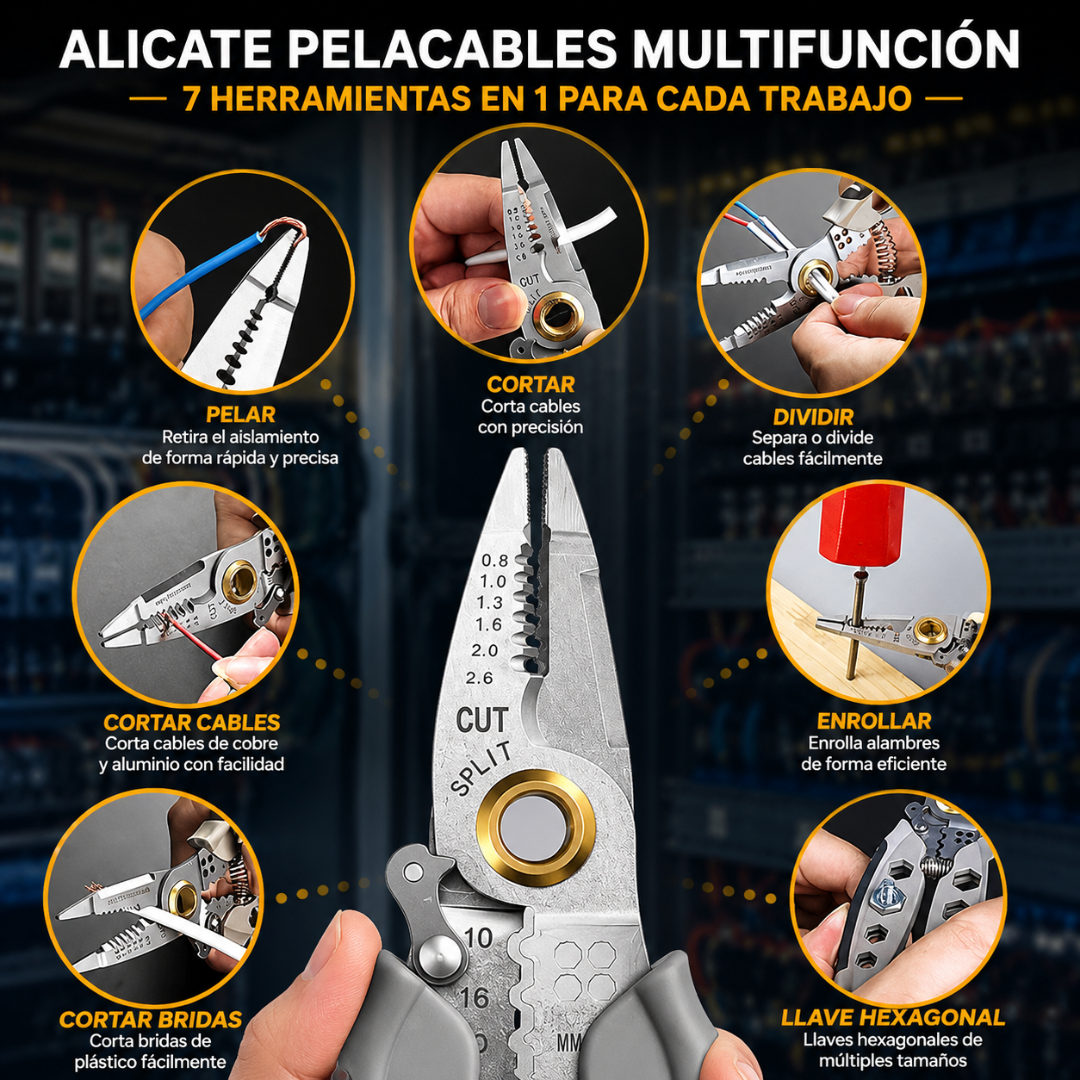 ALICATE MULTIFUNCIÓN – Corte preciso y seguro