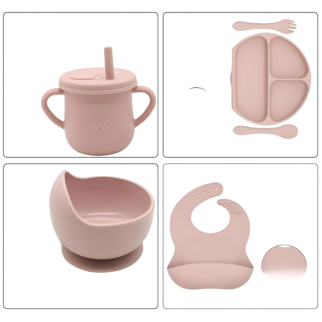SET DE ALIMENTACIÓN PARA BEBÉ DE SILICONA – Comodidad y seguridad en cada comida
