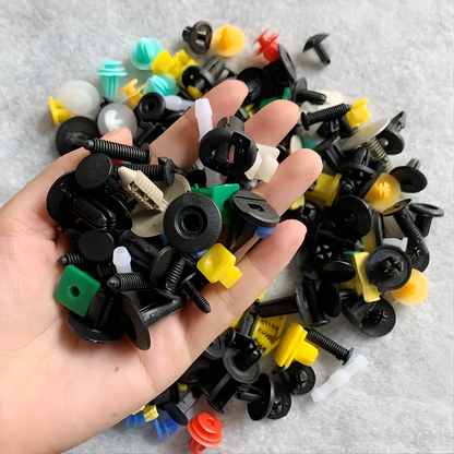 MEGA KIT DE GRAPAS AUTOMOTRICES – Clips y remaches de plástico para reparar y armar tu carro sin ir al taller