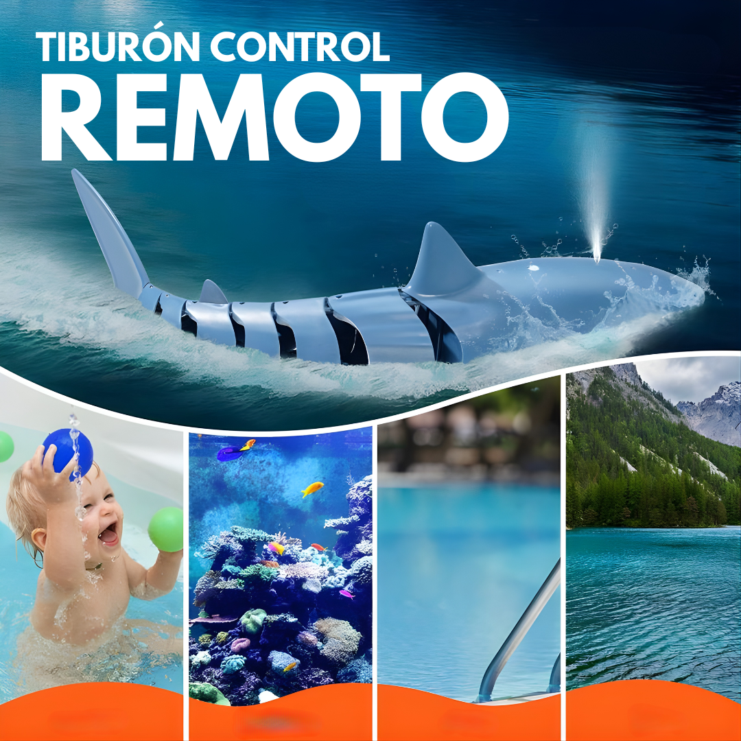 TIBURÓN CONTROL REMOTO – Diversión acuática, control total y aventura en el agua
