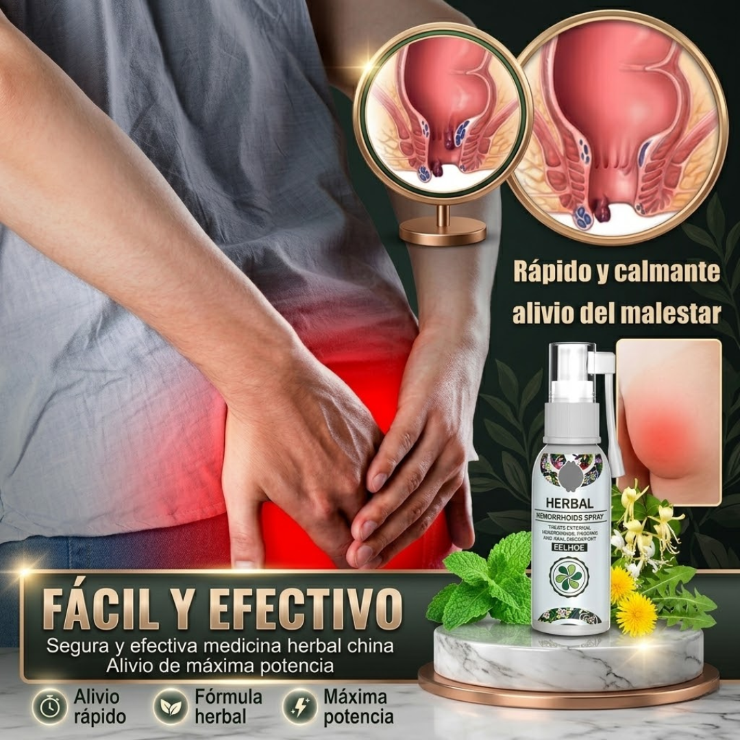 SPRAY HERBAL PARA HEMORROIDES ALIVIO NATURAL – Alivio íntimo localizad