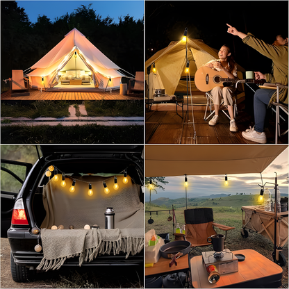 BOMBILLO LED PARA CAMPING – Iluminación potente, portátil y lista para cualquier aventura