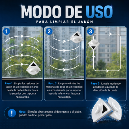 1 LIMPIA VIDRIOS ESQUINERO – Limpia ambos lados seguro