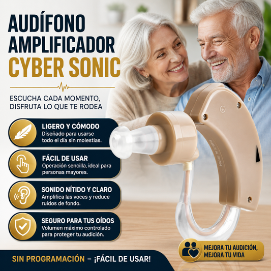 AUDÍFONO AMPLIFICADOR CYBER SONIC – Escucha tu alrededor sin molestias