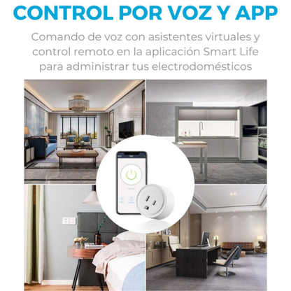 TOMA INTELIGENTE WIFI TUYA SMART — Controla tu hogar desde cualquier lugar del mundo