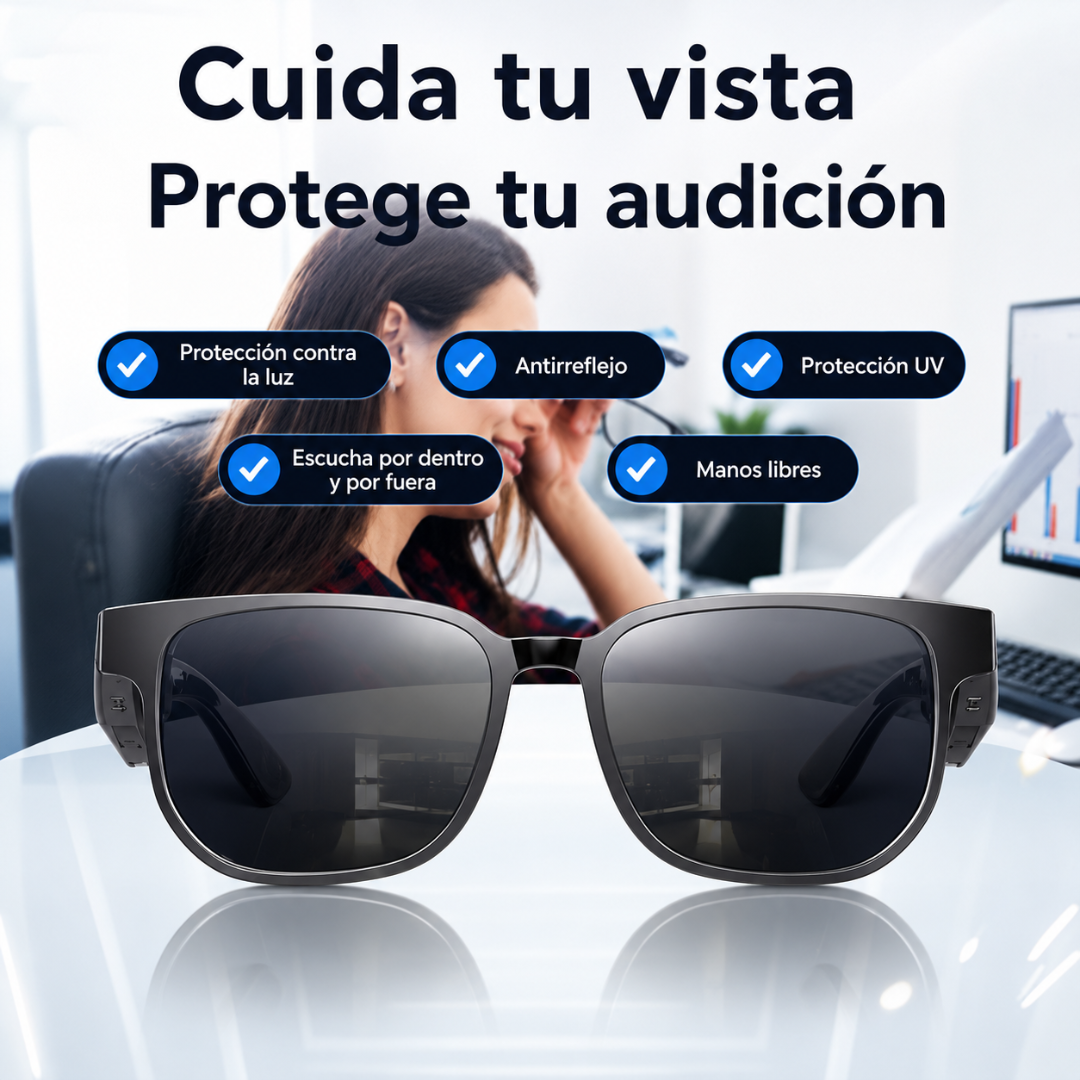 GAFAS DE AUDIO – Escucha tu música y mantente conectado con el mundo al mismo tiempo