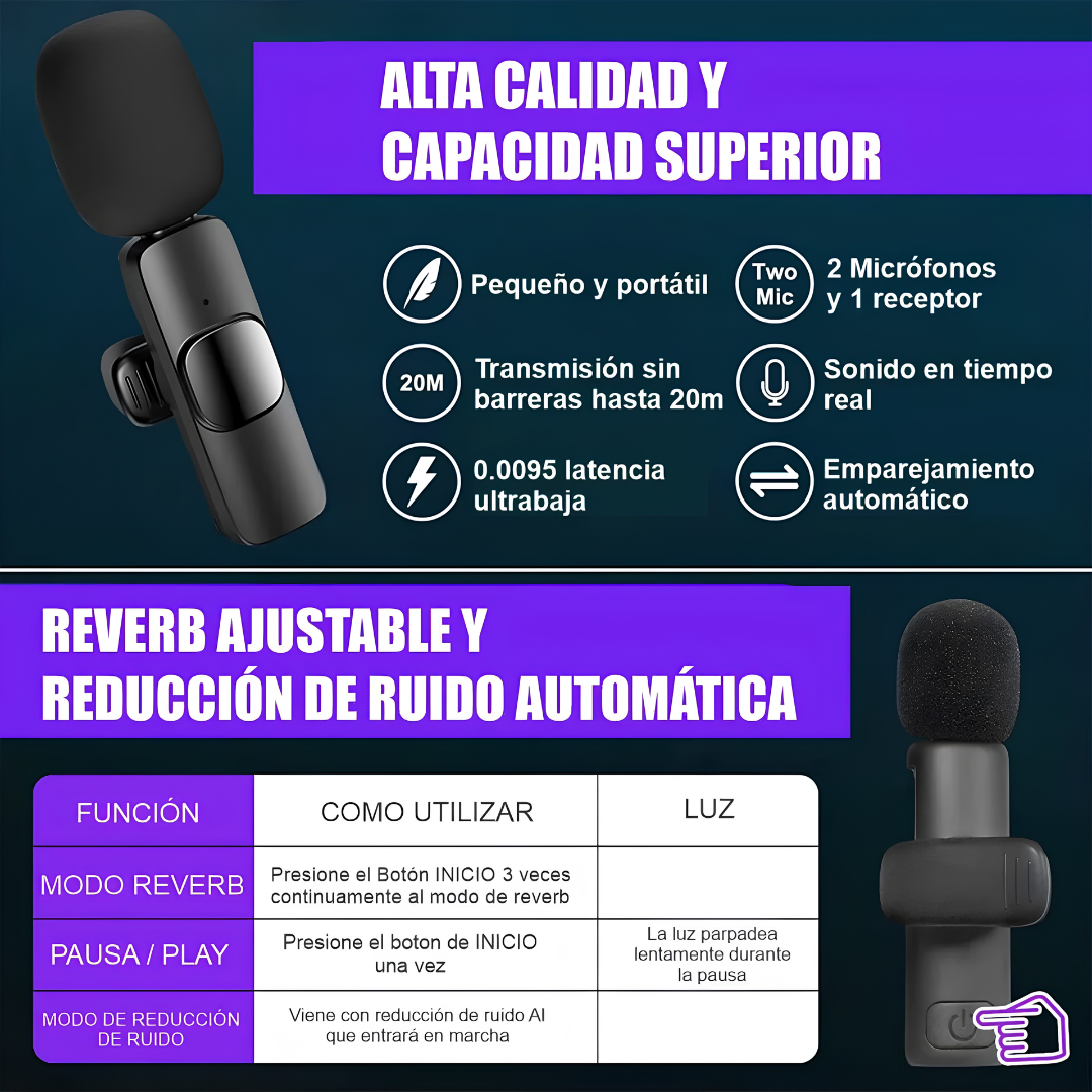 MICRÓFONO-K9 — Haz que tu contenido suene más profesional