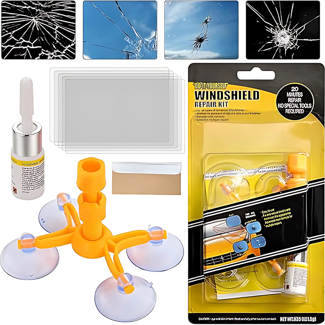 KIT REPARADOR DE VIDRIO — Resultados profesionales en minutos sin salir de casa