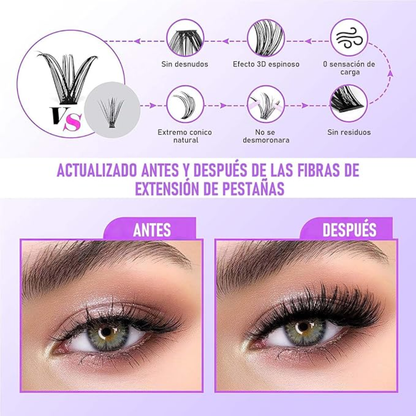 KIT DE PESTAÑAS ANJIEER DIY LASHES - Extensiones profesionales en minutos desde casa