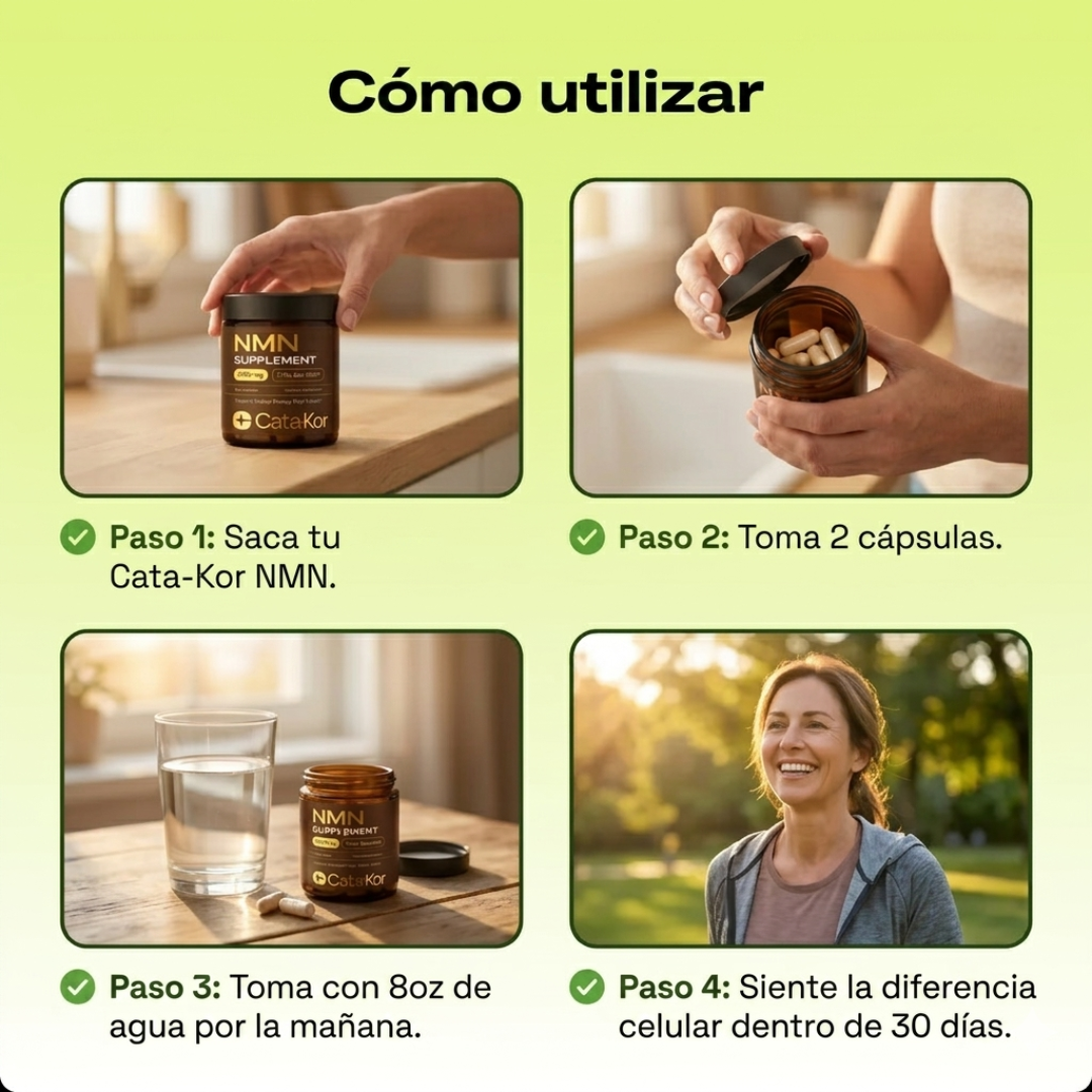 CATA-KOR NMN SUPPLEMENT — Reactiva tu energía celular y frena el envejecimiento desde adentro