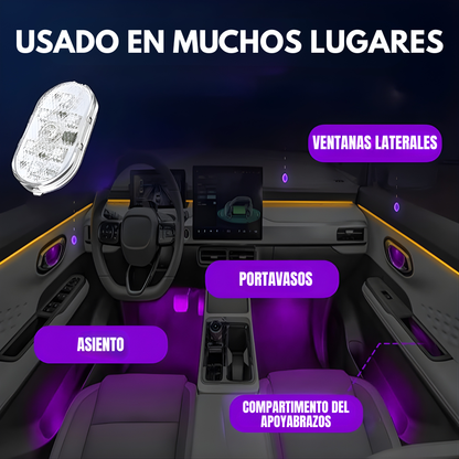LUCES LED AMBIENTE PARA AUTO – Iluminación envolvente, estilo personalizado y ambiente único en cada trayecto
