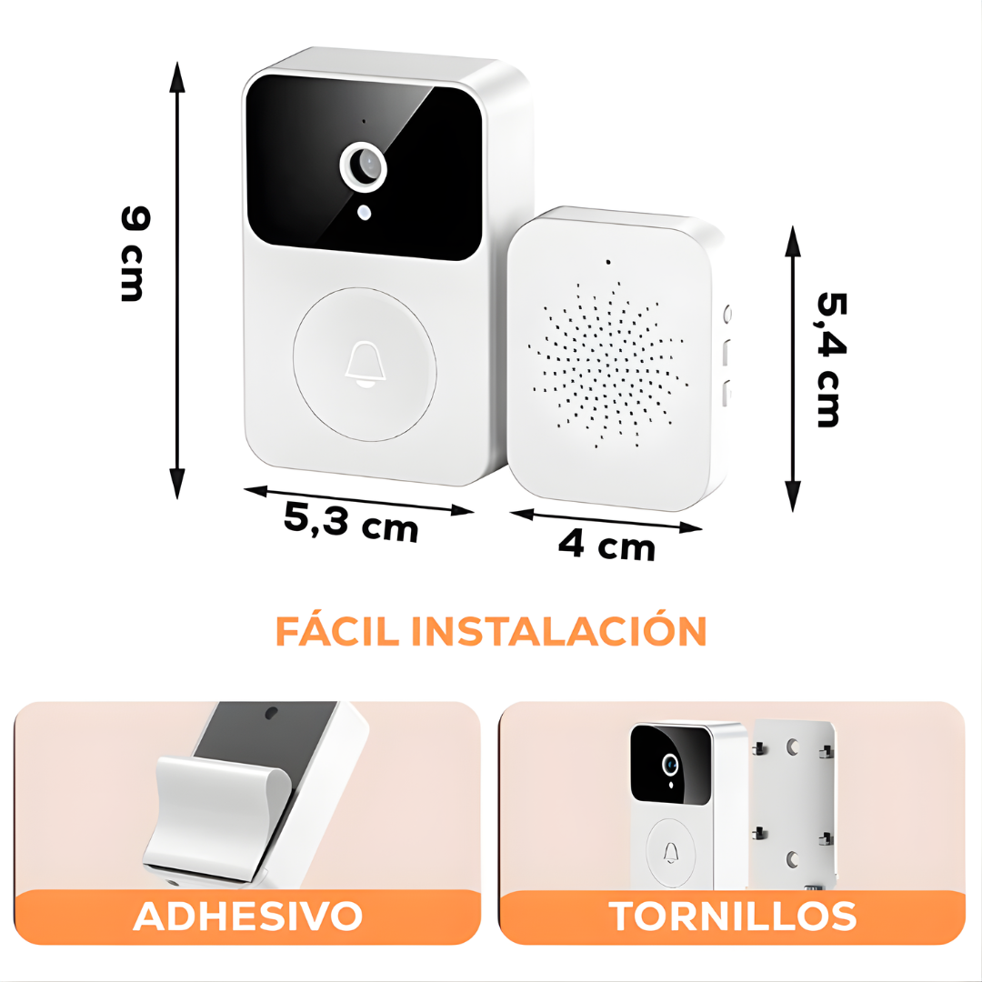 TIMBRE INTELIGENTE – Ve y habla con quien llega a tu puerta desde cualquier lugar, en tiempo real