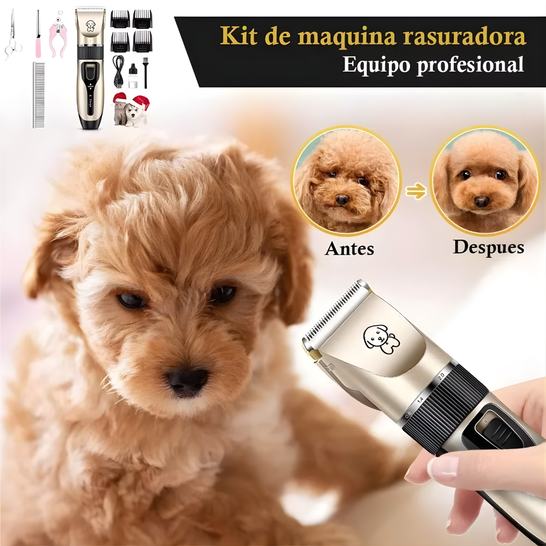 KIT DE PELUQUERÍA PARA MASCOTAS — Corte preciso y cuidado en casa