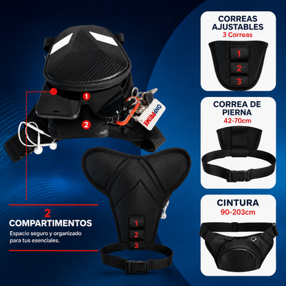 PIERNERAS FRENTE PASTA DURA CON OJOS BLANCOS — Diseño agresivo y espacio real para tu moto