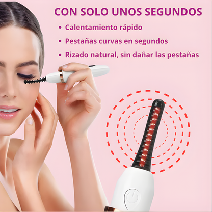 RIZADOR ELÉCTRICO – Curvatura duradera, efecto natural y mirada más definida en minutos