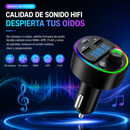 TRANSMISOR MODELO DF04 DAVIN NEGRO – Música, llamadas y carga inteligente en tu carro